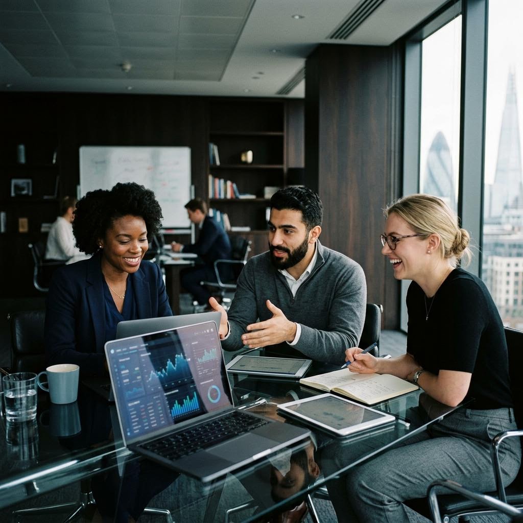 Équipe d'ingénieurs en finance algorithmique