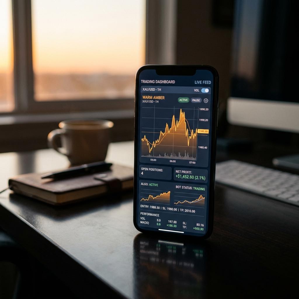 Tableau de bord Sévélune affiché sur smartphone